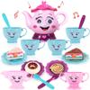 ArtCreativity Musical Tea Set for Girls, 19 Piece Girls Tea Party Set, Toddler Tea Set with Motion Activated Pouring Sound, Music, and Tea Sets for Toddlers 3-5 view 1