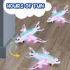 ArtCreativity Light-Up Airplane Toy with Bump & Go Action, Flashing LED Lights & Takeoff Sounds  Kids Airplane Toy with Moving Wheels  Fun Birthday Gift for Boys & Girls Ages 3-8 view 2