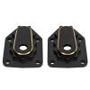 2PCS RC Steering Knuckle Portal Covers Brass Outer Portal Drive Housing Cover for Axial 1/18 UTB18 Capra RC Track Car Black view 1