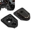 2PCS RC Steering Knuckle Portal Covers Brass Outer Portal Drive Housing Cover for Axial 1/18 UTB18 Capra RC Track Car Black view 4