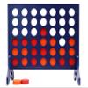 Tailgating Pros Premium Navy Giant Four in a Row with Carrying Case - Jumbo Oversized Outdoor Yard Game - Many Puck Colors Available! view 1