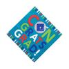 Bulk 50 Pieces Bright Congrats Graduation Party Luncheon Napkins view 1