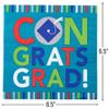 Bulk 50 Pieces Bright Congrats Graduation Party Luncheon Napkins view 3