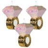 Bulk Metallic Diamond Ring Piatas3 Pieces view 1