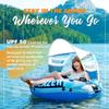 2026 New & Upgraded Sunlite Sports Heavy Duty River Tube Inflatable, Premium Water Float to Lounge Above Lake and River, Outdoor Water Raft Sport Fun, Recreational Use view 2