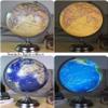 POCHY Practical Globe 12" Educational World Metal Stand Geographic World Globe Illuminated World Globe for School Home Office Beautifully Decor view 3
