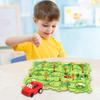 DIY Assembling Electric Trolley, Children's Educational Track Car Set, Puzzle DIY Electric City Construction Train Track Battery-Operated Toy Children's Toy Gift (25PCS, Land) view 2