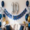 10th Birthday Party Decoration for Boys, Birthday Banner Number 10 Balloons Metallic Silver Blue Gold Latex Balloon for Boys Him Son Double Digits 10 Years Old Party Decoration Supplies(10th) view 1