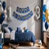13th Birthday Party Decoration for Boys, Birthday Banner Blue Number 13 Balloons Metallic Silver Blue Gold Latex Balloon for Boys Him Son Official Teenager 13 Years Old Party Decorations (13th) view 2