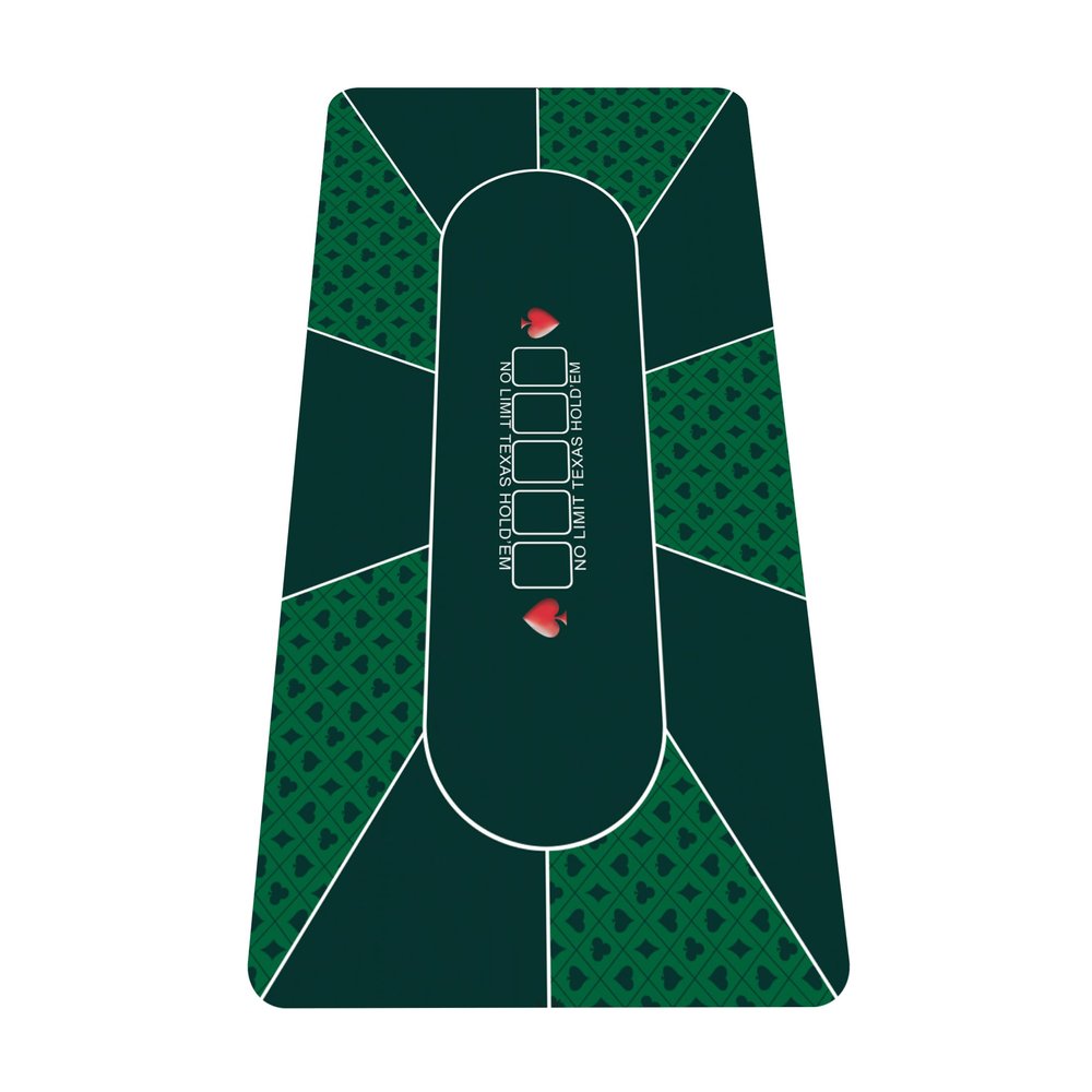 nuveti 47 x 24Inch Poker Mat Poker Table Top, Portable Texas Hold'em Poker Table Topper, Foldable Poker Table Tops Non-Slip Rubber Bottom for Card Games, Blackjack