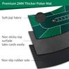 nuveti 47 x 24Inch Poker Mat Poker Table Top, Portable Texas Hold'em Poker Table Topper, Foldable Poker Table Tops Non-Slip Rubber Bottom for Card Games, Blackjack view 4
