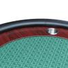 INO Design Poker Table for 10 Player Casino Games 96 inches Light Series with Cup Holders Wooden Racetrack Felt Foldable Legs, Green view 3