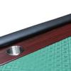 INO Design Poker Table for 10 Player Casino Games 96 inches Light Series with Cup Holders Wooden Racetrack Felt Foldable Legs, Green view 4