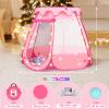 Baby Ball Pit for Toddler with 50 Balls, Pop Up Princess Tent with Star Lights for 1 2 3 Year Old Birthday Gift, 12-18 Months Baby Girl Toys with Carrying Bag, Indoor&Outdoor Play Tent for Kids view 2