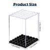 15 Display Cases Fits for Minifigures, Mini-Figures Display Boxes Fits for Figures Display, Single Mini-Figures Storage Case for Figures Collectors, Dust-Proof (Black) view 2