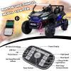 OLAKIDS 2 Seater Ride on Car for Kids, 12V UTV Kids' Electric Vehicles with Remote Control, Spring Suspension, Soft Start, Music Bluetooth FM, Battery Powered for Ages 3-8 (Jet Black) view 2