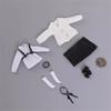 1/12 Scale Female Clothes,Female Student Shirt Pleated Skirt Coat Shoes Costume Outfit Clothing for 6inch PH TBL JO Female Action Figure Body (Long Sleeved Shirt Ver. B) view 1