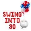 100% LIKED-Baseball 30th Birthday Party Decorations, Swing Into 30 Balloon Banner, Baseball Themed Party Decorations, Baseball Balloon, 30th Birthday Party for Man view 1