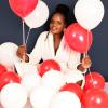 100pcs Red and white balloons 12 Inch Thickened Latex Red white Balloons for Mother's Day Decoration Valentine's Day Birthday Wedding Mother's Day Christmas Party Decorations view 3