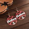 Custom Baseball Earrings Baseball Mom Earrings with Player Name Number Sport Earrings Sports Mom Earrings Personalized Jewelry Gifts For Her Mama view 2