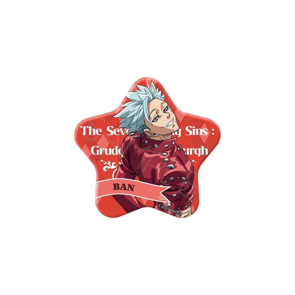 The Seven Deadly Sins, Edinburgh of Grudgment [Van] Star Shaped Can Badge D