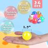24Pack Stress Balls, Squishy Ball, Squishy Squeeze Balls Bulk Fidget for Adults, Stress Relief Balls, Party Favors, Birthday Gift, Goodie Bag Stuffers view 2