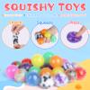 24Pack Stress Balls, Squishy Ball, Squishy Squeeze Balls Bulk Fidget for Adults, Stress Relief Balls, Party Favors, Birthday Gift, Goodie Bag Stuffers view 4