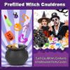 144Pcs Halloween Party Favors for Kids, 18 Prefilled Mini Plastic Witch Cauldron Halloween Goodie Bag Pinata Fillers Halloween Treats Non Candy Bulk Classroom Prizes Trick or Treat Toys Party Gifts view 2
