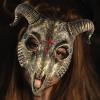 ABOOFAN Halloween Mask Goat Mask Halloween Party Masquerade Animal Head Cosplay Prop Skeleton Decor Decorative Pu Clothing Party Supplies 3d Prop view 1