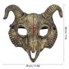 ABOOFAN Halloween Mask Goat Mask Halloween Party Masquerade Animal Head Cosplay Prop Skeleton Decor Decorative Pu Clothing Party Supplies 3d Prop view 3