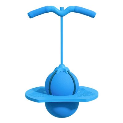 YXXSDP Pogo Ball with Handle, Lightweight Soft Balance Coordination Bouncing Pop Bals, Jumping Hopping Ball for Kids Boys Girls and Adults(Blue)