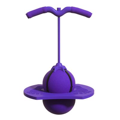 YXXSDP Pogo Ball with Handle, Lightweight Soft Balance Coordination Bouncing Pop Bals, Jumping Hopping Ball for Kids Boys Girls and Adults(Purple)