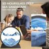 Dynamic Sand Art Motion,Flowing Sand Painting, Moving Sand Art Picture, Flowing Sand Frame Relaxing Desktop Home Office Work Dcor Room3D Deep-sea Sand Painting Art Landscape Home Decoration Desktop view 4