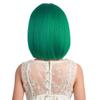 DUDUWIG Girls Green Bob Wig Child Bob Wig Green Wigs Short Straight Wig with Bangs for Kids Hairnet Include view 4