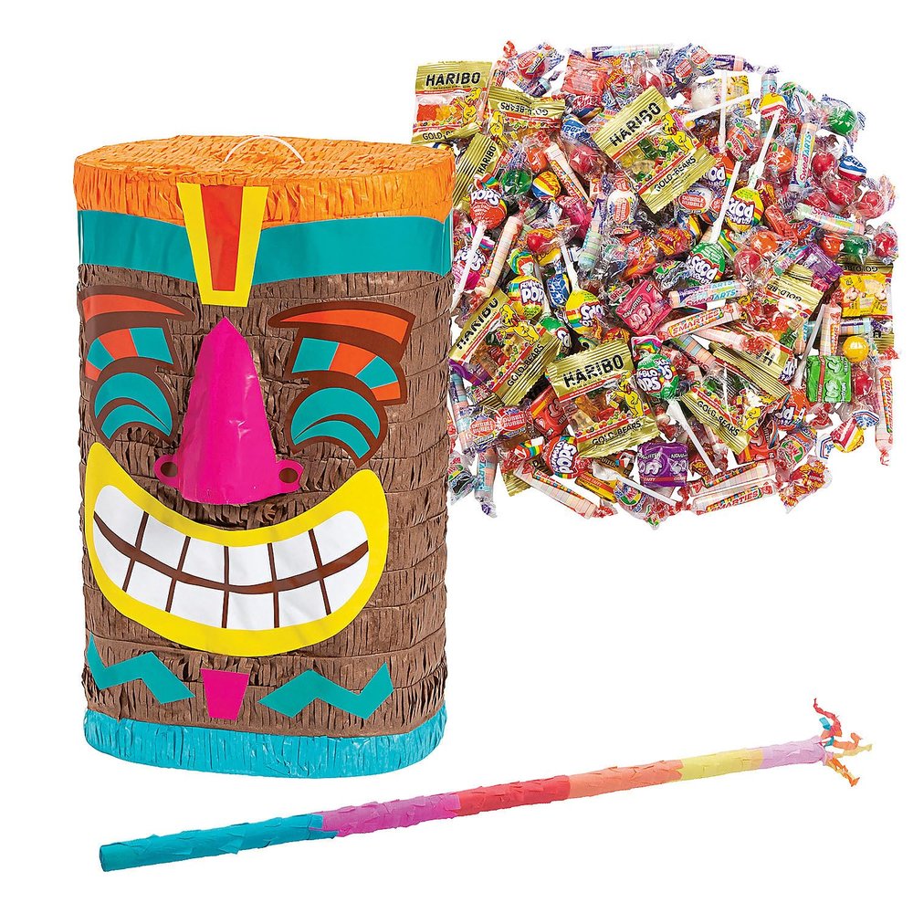 Tiki Piata Kit  208 Pieces