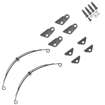 Qiilu 1 10 Rc Truck Front Axles 1 14 Leaf Spring Suspension Steel Steel Rear Leaf Type Suspension Set Rc Vehicle Parts for 1 14 Truck