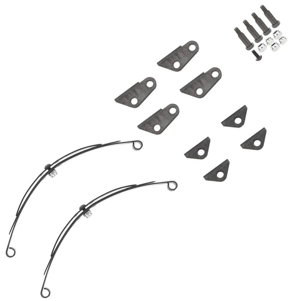 Qiilu 1 10 Rc Truck Front Axles 1 14 Leaf Spring Suspension Steel Steel Rear Leaf Type Suspension Set Rc Vehicle Parts for 1 14 Truck