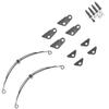 Qiilu 1 10 Rc Truck Front Axles 1 14 Leaf Spring Suspension Steel Steel Rear Leaf Type Suspension Set Rc Vehicle Parts for 1 14 Truck view 1