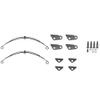 Qiilu 1 10 Rc Truck Front Axles 1 14 Leaf Spring Suspension Steel Steel Rear Leaf Type Suspension Set Rc Vehicle Parts for 1 14 Truck view 3
