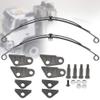 Qiilu 1 10 Rc Truck Front Axles 1 14 Leaf Spring Suspension Steel Steel Rear Leaf Type Suspension Set Rc Vehicle Parts for 1 14 Truck view 4