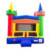 Crossover Rainbow Modular Castle Inflatable Bounce House with Basketball Hoop, PVC Vinyl Bouncy Jumper for Kids Includes Blower, Stakes and Storage Bag 13 x 12 x 14.5 Feet Bouncer view 1