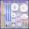 100 Pieces Solar System Model Foam Ball Kit Includes Mixed Sized Polystyrene Balls Toothpick Flag Bamboo Sticks Painting Brushes for School Science Project DIY Planet Handcraft view 2