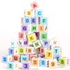 Asago Magnetic Blocks ABC 123 Alphabet Colorful Printed, Building Blocks for Toddler 1-3, Magnet Cubes Sensory Toys, Preschool Early Learning Number,Letter,Animals,Education for Kids Age 1 2 3 view 1