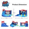 Action Air Bounce House - Inflatable Bouncing House with Blower for Indoor & Outdoor - Jump Bouncy Castle with Slide - Big Bouncy Area, Love for Kids view 2