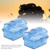 Estink RC Receiving Box, 2Sets Plastic RC Receiver Box Radio Receiver Protector Receiving Box Replacement for RC Car Boat Model Accessories, Transparent Blue view 2