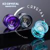 3 Pack of Yoyo K2 Crystal, Responsive Yoyos for Kids Beginner, Dual Function Yo-yos with Replacement Unresponsive Yo Yo Bearings for Advanced Player+Bearing Removal+18 Replacement Strings+3 Bags view 2
