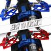 Rcarmumb Upgrades Part for 1/10 Granite/Senton 4x4 3S Blx & Mega 550,Alloy Front Rear CVD & Steering Set & Suspension Arms & Steering Blocks Caster Blocks C-Hubs Stub,Navy Blue view 4