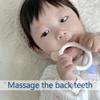 Baby Teething Ring Toys Frozen Silicone Teethers for Babies 0-6-12 Months, Sensory Teething Gums Chew Infant Toys, Boy Girl Baby Gift view 3