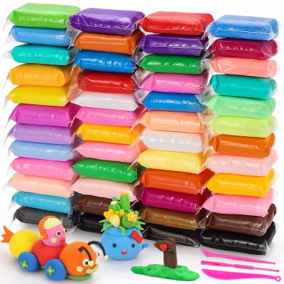 Air Dry Clay kit, EDIFON Modeling Clay Ultra Light Magic Clay with Tools, Safe and Non-Toxic Modeling Clay, Ideal Gift for Kids (48 Colors + Tools)