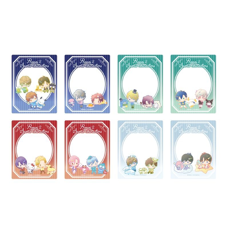 TSUKIPRO The Animation 2 x Sanrio Characters 01 Mini Character Illustration Acrylic Cards, Box of 8